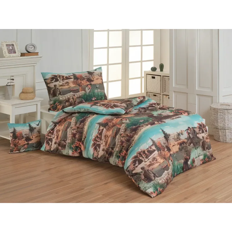 Matějovský Posteľné obliečky Bavlna Deluxe digitál Cesta do praveku 70x90 cm