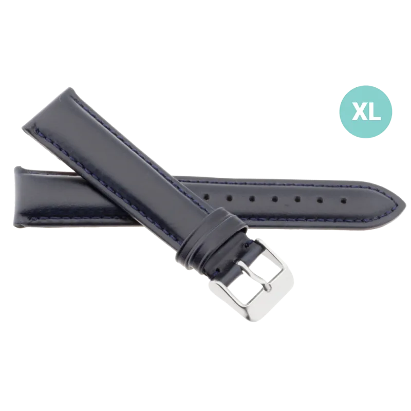 JVD Pánský kožený modrý řemínek na hodinky JVD R35009/20XL