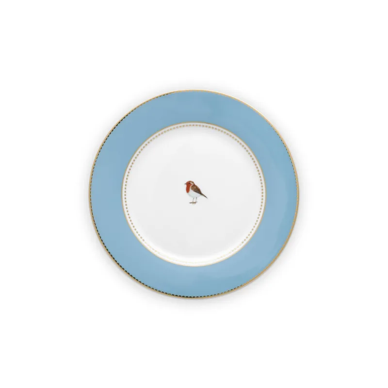 Pip Studio Love Birds talíř Ø 21cm, modrý