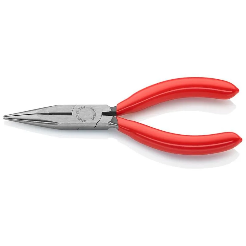 Kliešte KNIPEX 25 01 140 – 140 mm, polgulaté, rovné, na radiotechniku