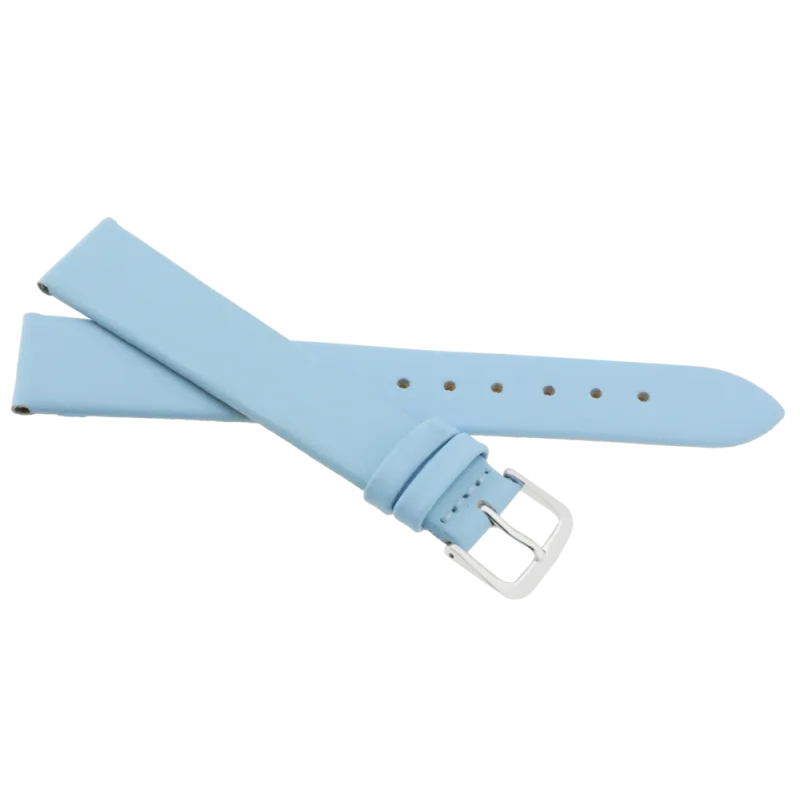 JVD Modrý kožený unisex řemínek na hodinky R14806/12