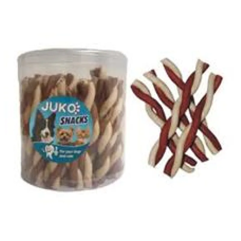 Jerky tyčinka kroucená Vanilka & kuře JUKO Snacks 50ks