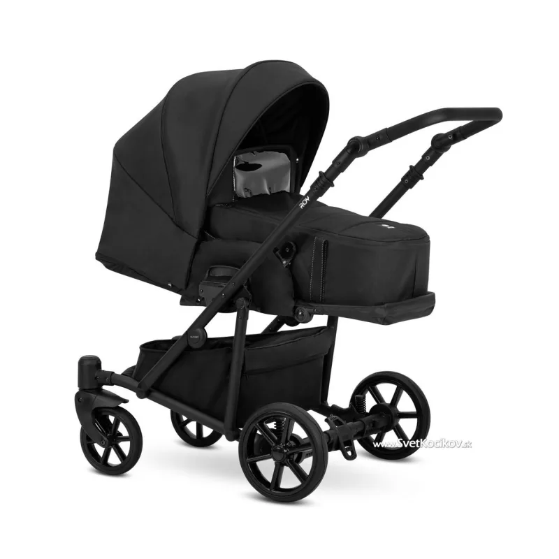 Kočík Kunert Roy black frame 2v1 - black
