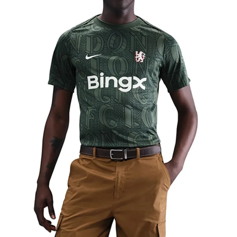 Nike Chelsea FC predzápasový dres zelený pánsky 2025-2026