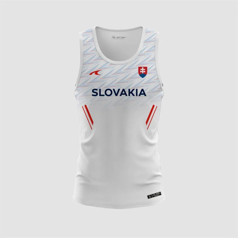 Slovensko Slovakia tréningové tielko biele pánske - SKLADOM