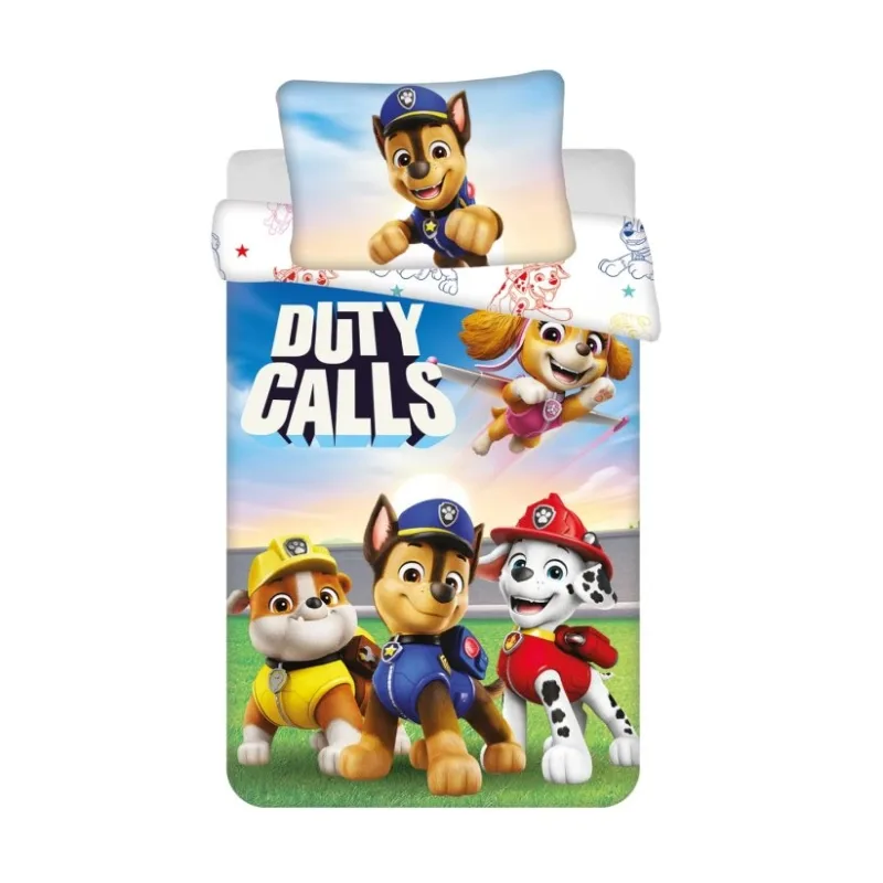 Obliečky do postieľky Paw Patrol 556 baby 100x135, 40x60 cm