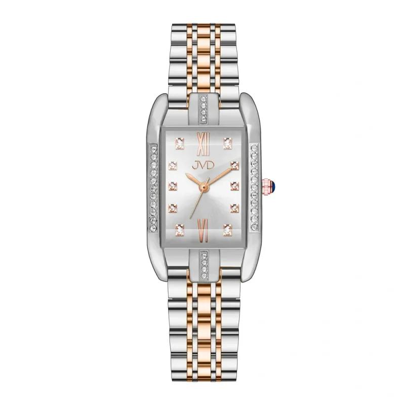 JVD Dámské rose gold módní designové hodinky JVD JZ217.2