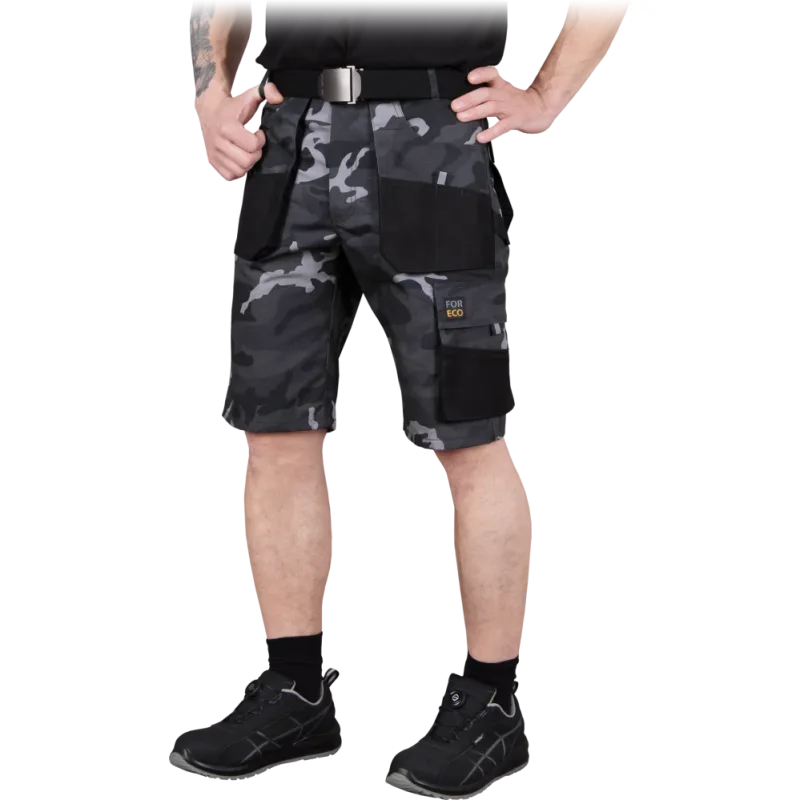 Reis FORECO MOB pánske kraťasy Black/Camo S-3XL