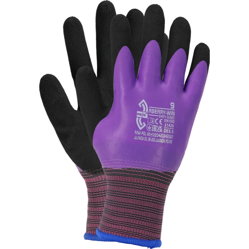 Reis BERRY WIN pracovné rukavice zateplené 6-9