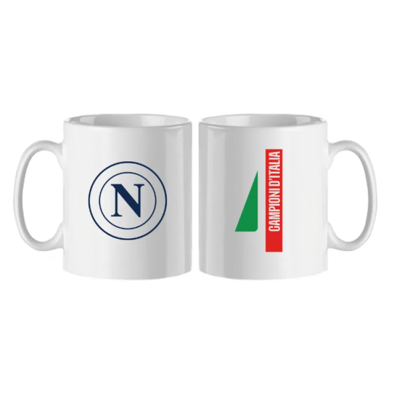 SSC Neapol Champions 2025 hrnček biely