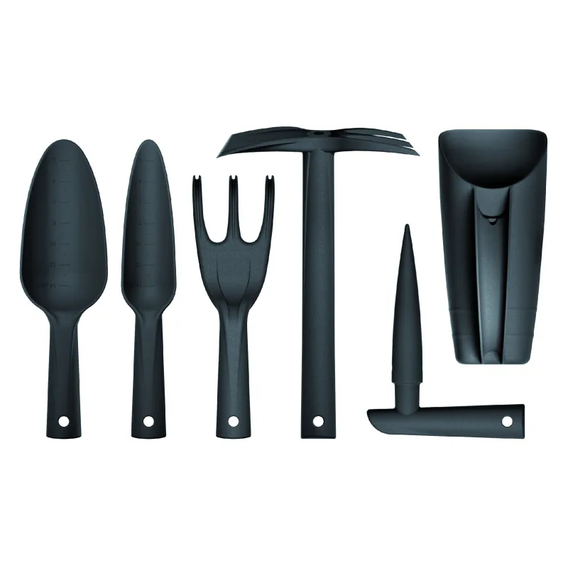 Prosperplast s.r.o. Sada ručného náradia na sadenie RESPANA GARDENING TOOLS SET čierna, 6 ks