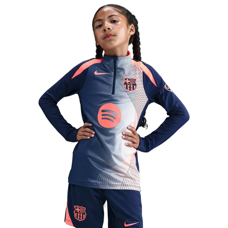 Nike FC Barcelona predzápasová mikina detská 2025-2026