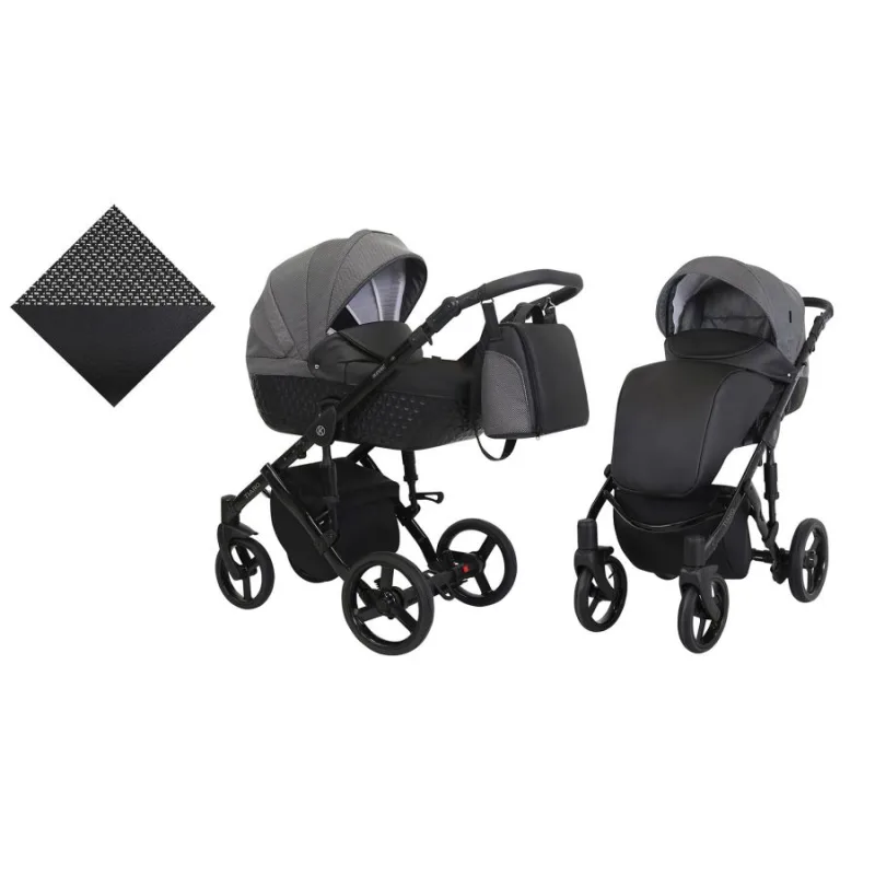 Kočík Kunert Tiaro black frame 2v1 - 06