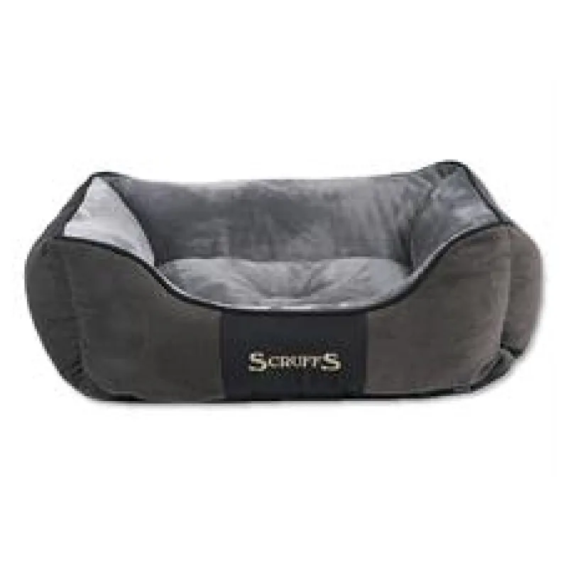 Pelíšek SCRUFFS Chester Box Bed šedý S