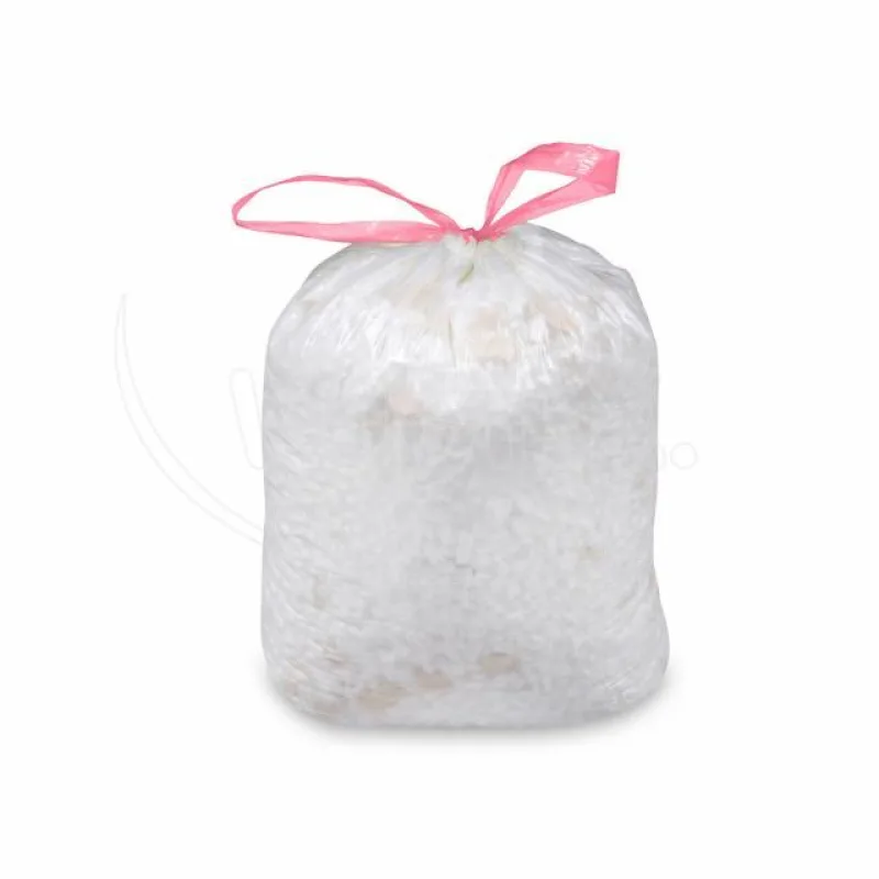 Pytle na odpadky 120 l zatahovací bílé 70 x 100 cm [10 ks] (69488)