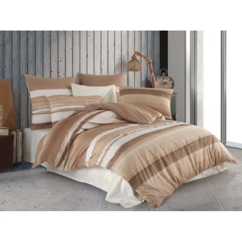 Bavlnené obliečky Orin beige 200x220/2x70x90 cm