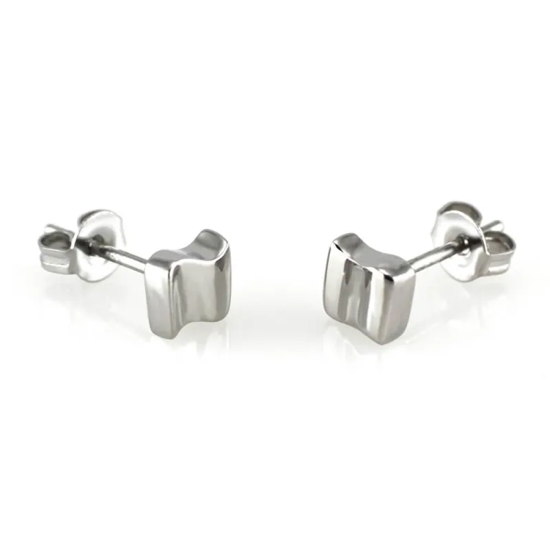 MPM Ocelové náušnice z chirurgické oceli Earrings 7448, Silver