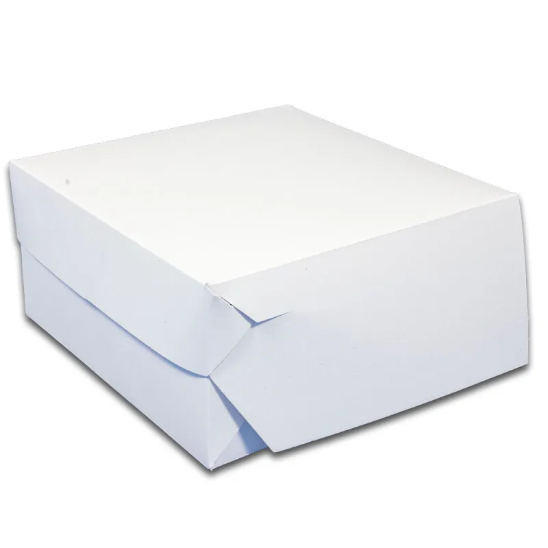 Dortová krabička na výslužku bílá 14 x 14 x 9 cm [1 ks] (71705.21-E11D)