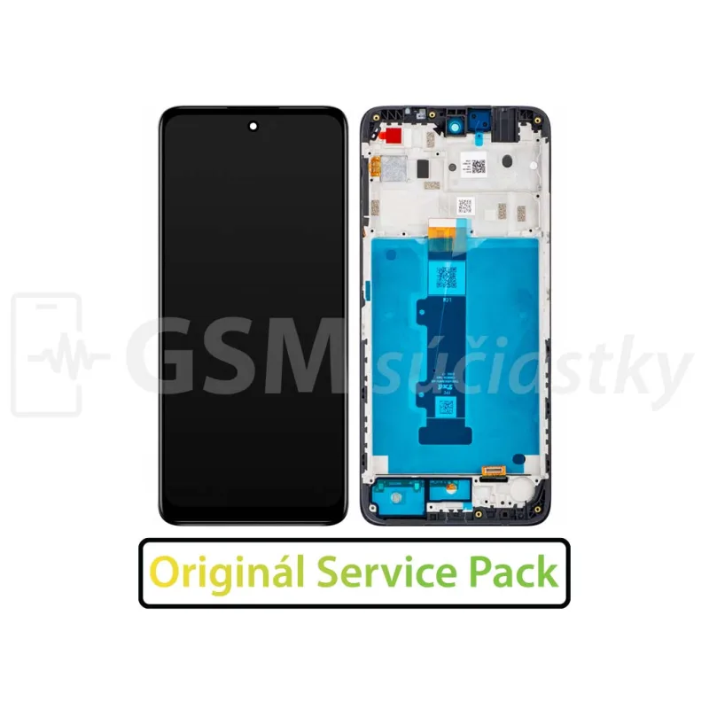 LCD displej + Dotykové sklo Motorola Moto E32s, E22s + Rám