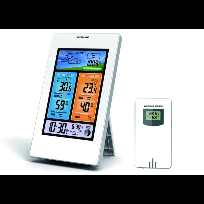 JVD Barevná rádiem řízená meteorologická stanice JVD RB3374