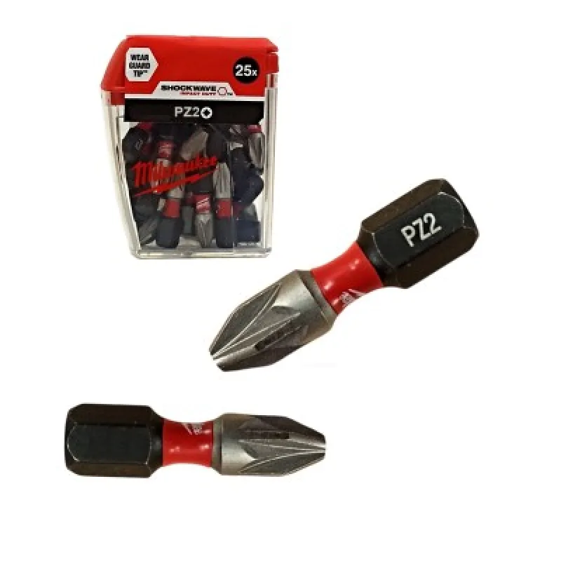 Bit Milwaukee PZ2 SHOCKWAVE, 25mm, 1ks
