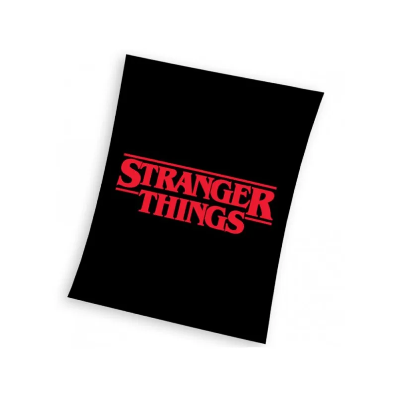 Detská deka Stranger Things Black 130x170 cm
