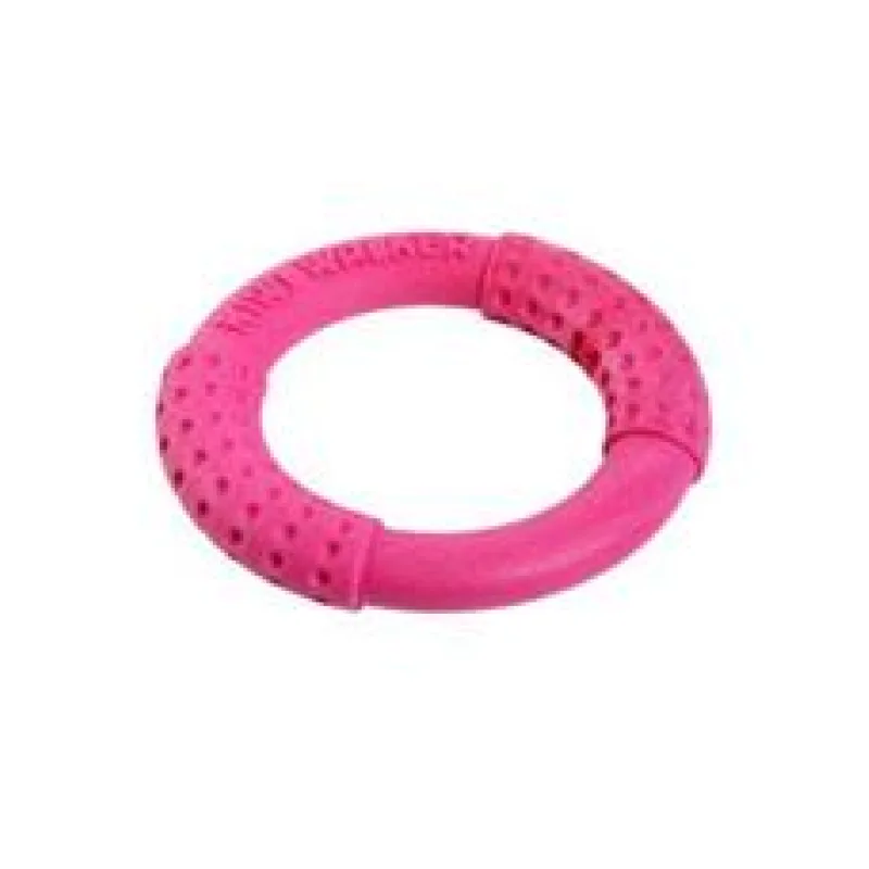 Hračka pes RING MINI plov.a létajíc.z TPRpěny,KW růžová