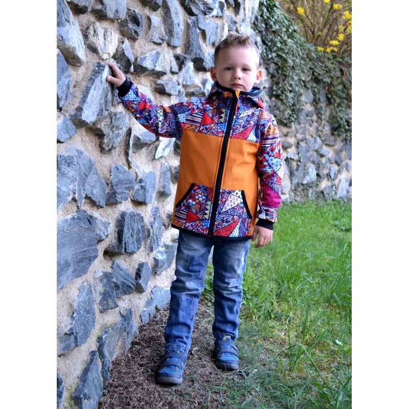 Softshellová bunda vzorovaná, veľ. 140-152