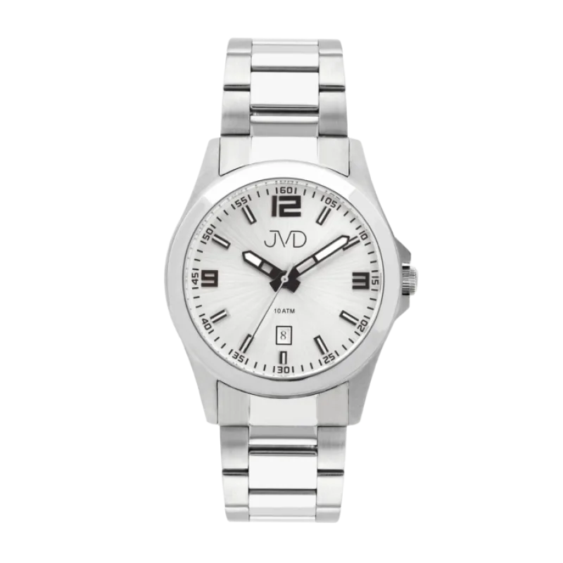 Odolné vodotěsné náramkové pánské hodinky JVD steel J1041.30 - 10ATM