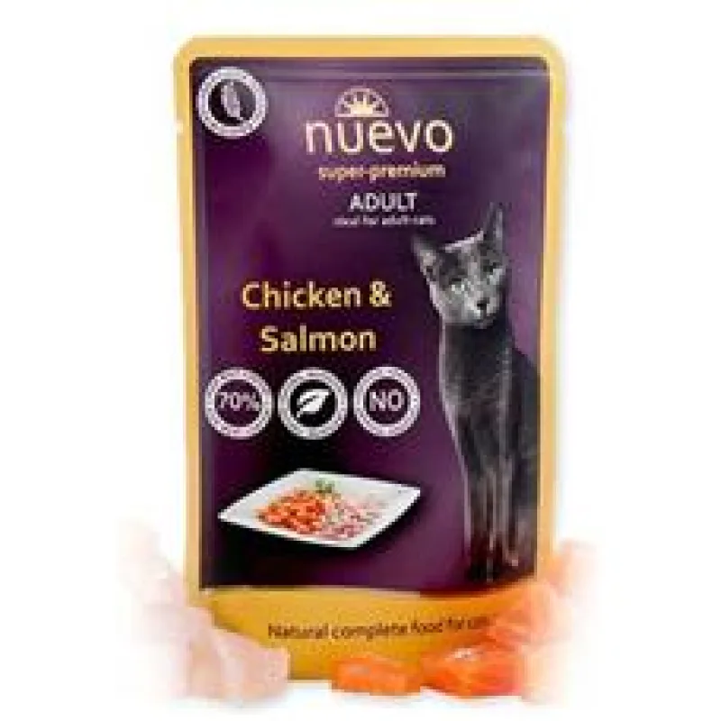 Nuevo kočka adult kuře a losos kapsa 85 g