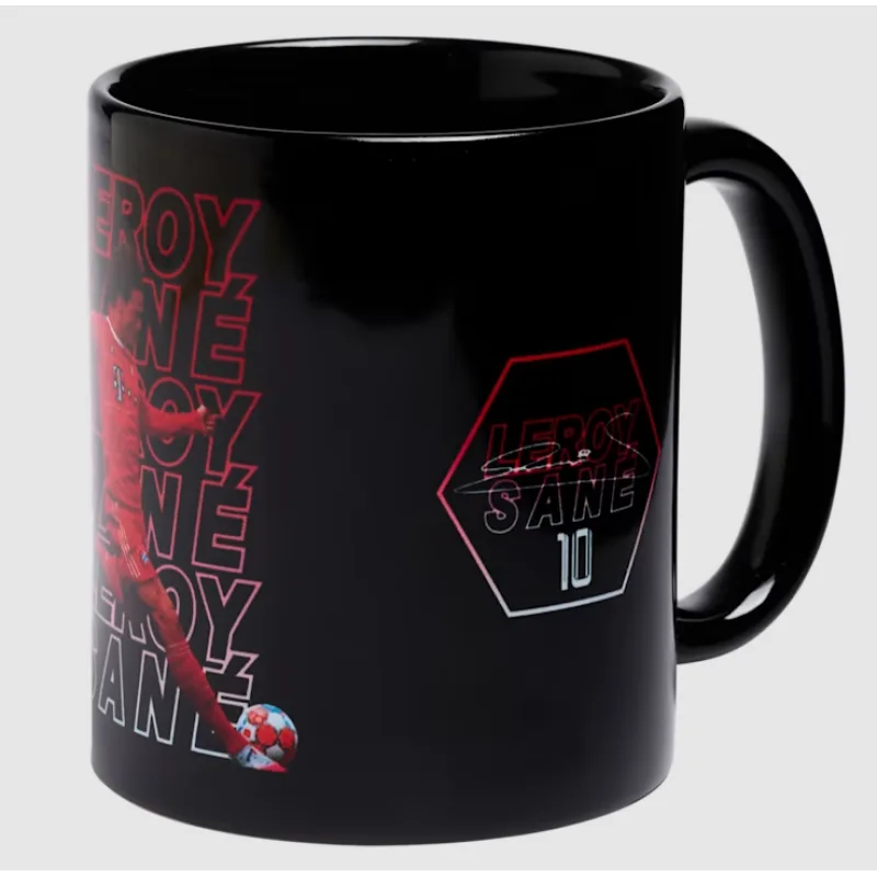 FC Bayern München - Bayern Mníchov Leroy Sané hrnček čierny - SKLADOM