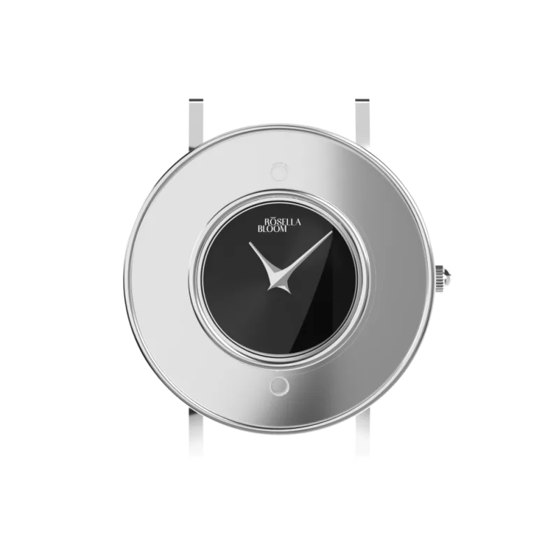 Stříbrné pouzdro/černý číselník RBR14C819-03XS