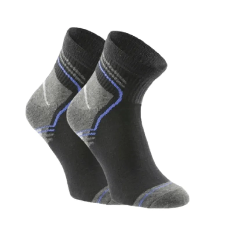 Högert SAAR športové ponožky 3 PACK čierne