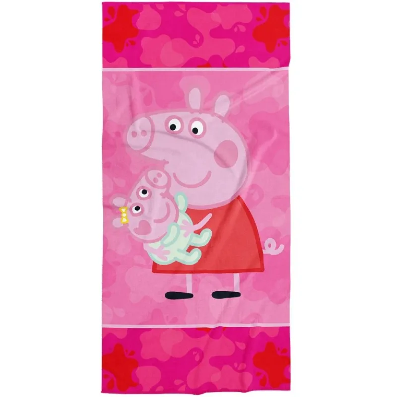 Detská osuška Prasiatko Pepina Sestrička Evička 70x140 cm