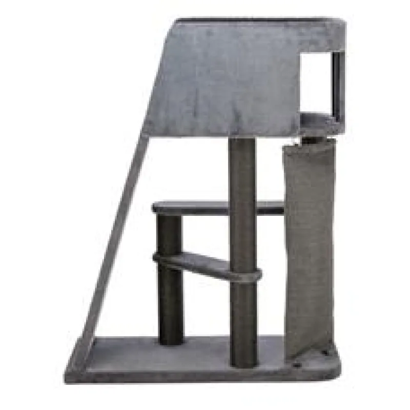 Škrabadlo ACTIVE, 96 x 38 / 122 cm, s lezeckou rampou, šedá 1 ks