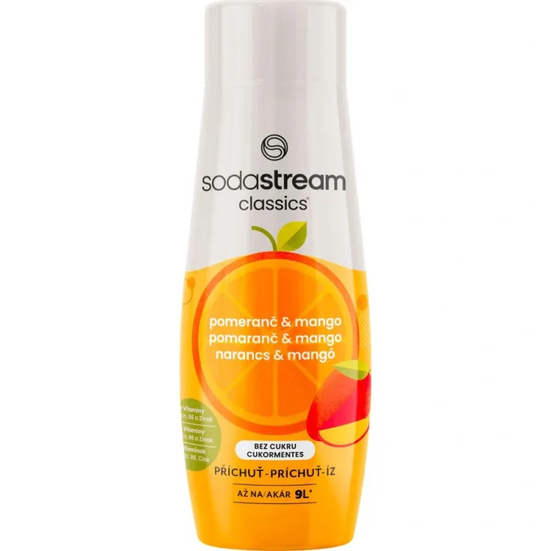 Sirup s příchutí Pomeranč Mango Zero 440 ml SODASTREAM