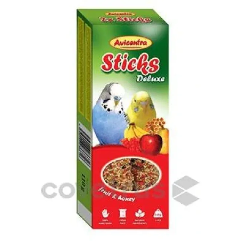 Avicentra tyčinky andulka - ovoce+med 2ks