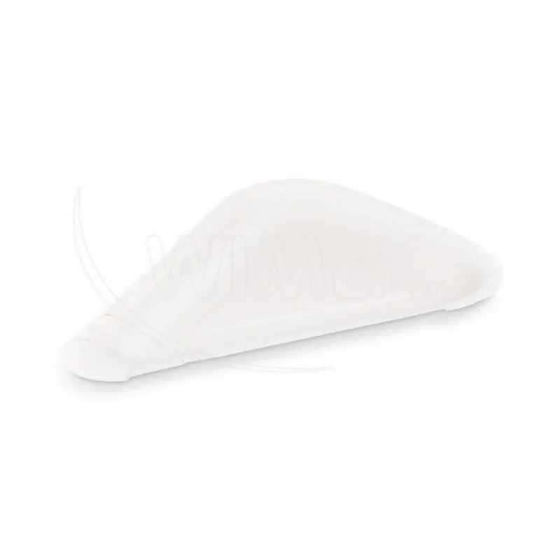 Papírový tácky na pizzu (FSC Mix) trojúhelníkové bílé 26,5 x 20 cm [250 ks] (71260)