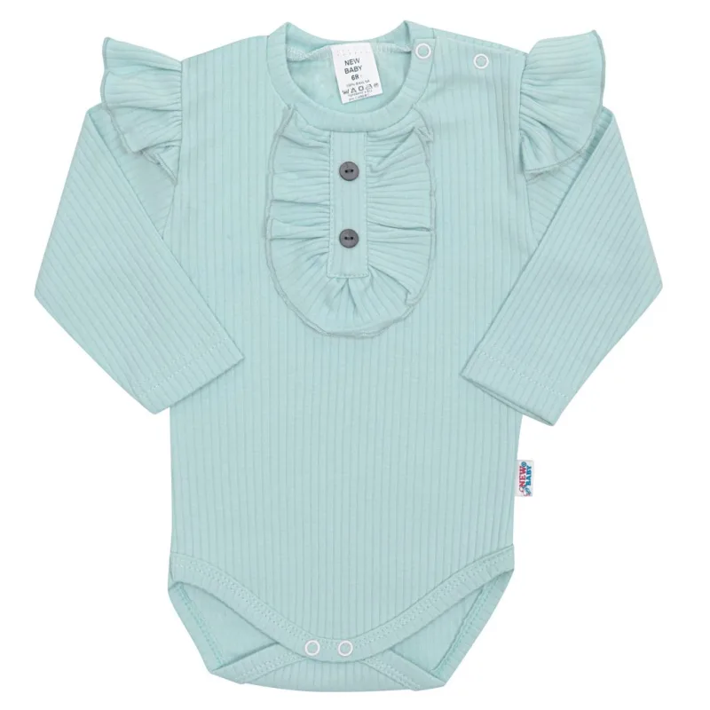Dojčenské body New Baby Stripes ľadovo modré