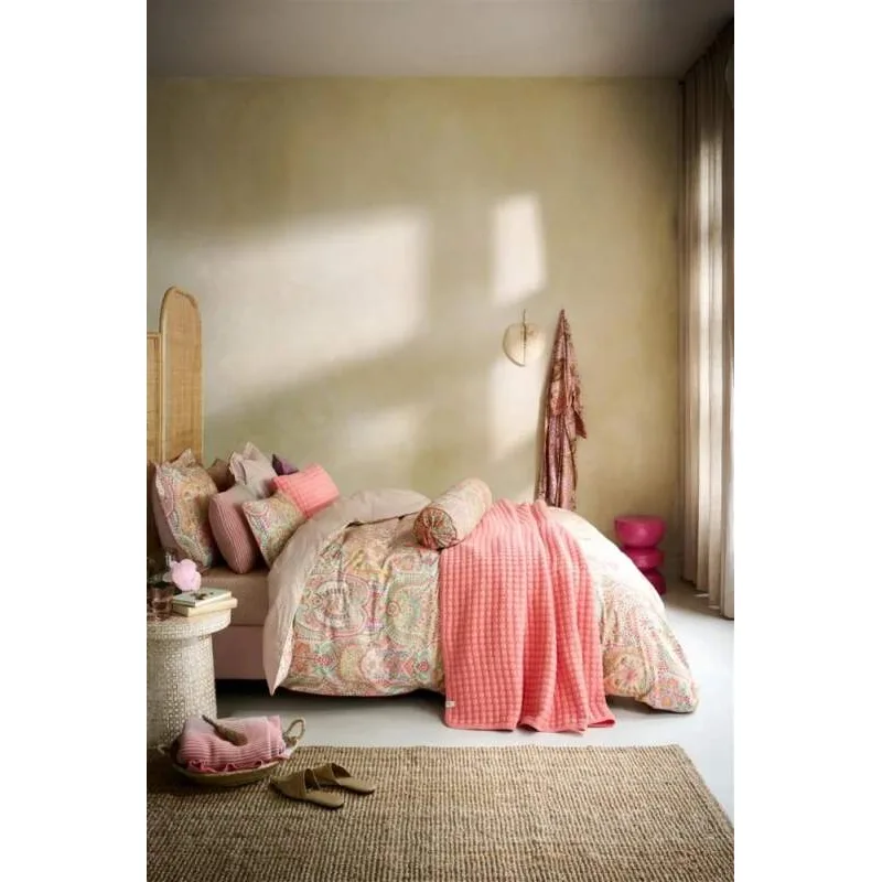 Pip Studio perkálové povlečení Jabali Flower korálové 140x200 + 70x90 cm