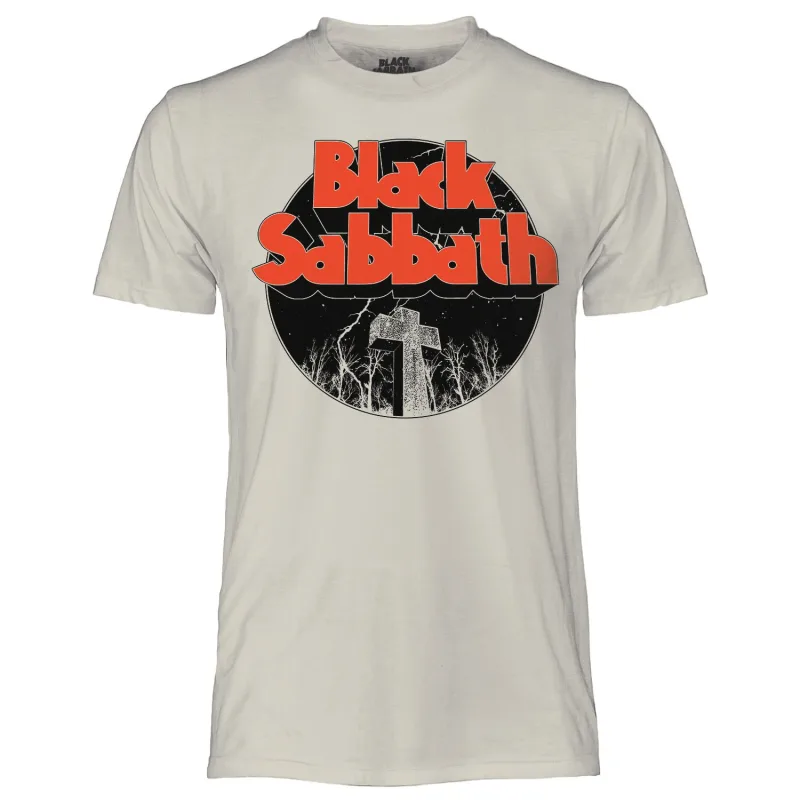 Black Sabbath tričko biele pánske