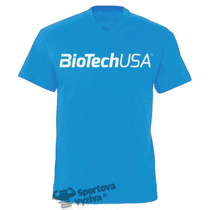 Pánske tričko - modré - BioTech USA Velkosť: XXL