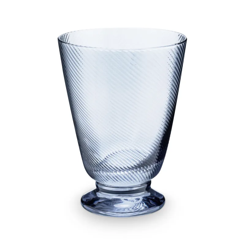 Pip Studio Sklenice na vodu twisted 315ml, modrá