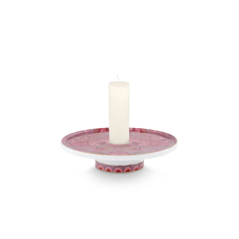 Pip Studio Kyoto Festival svícen 14 cm, růžový
