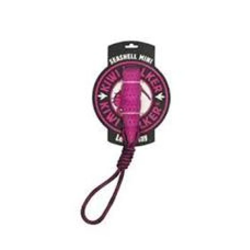 Hračka pes SEASHELL MINI, plov z TPR růžová Kiwi 1 ks