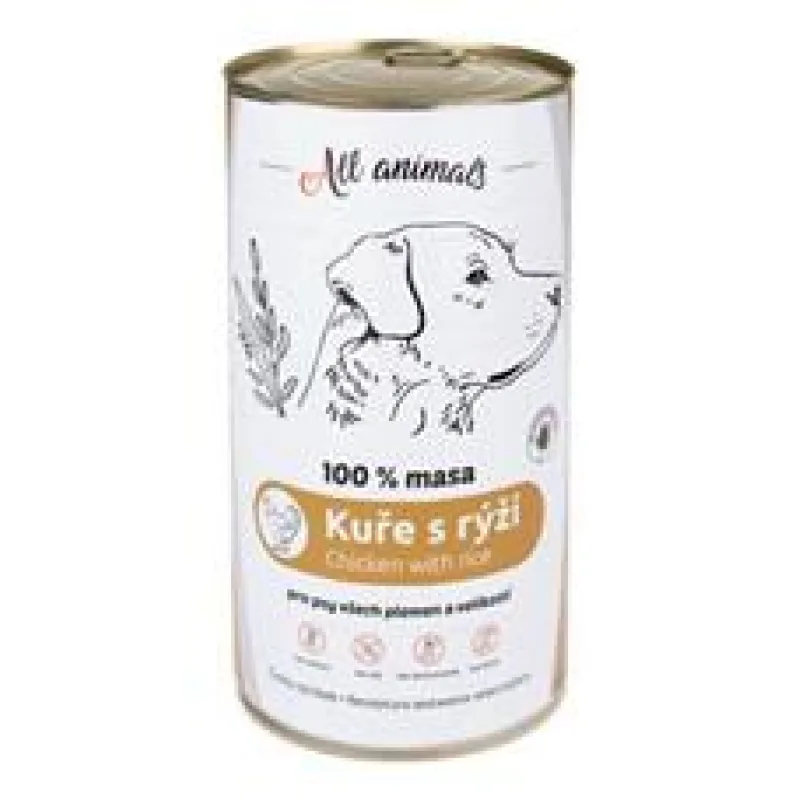 All Animals DOG kuřecí mleté s rýží 400g