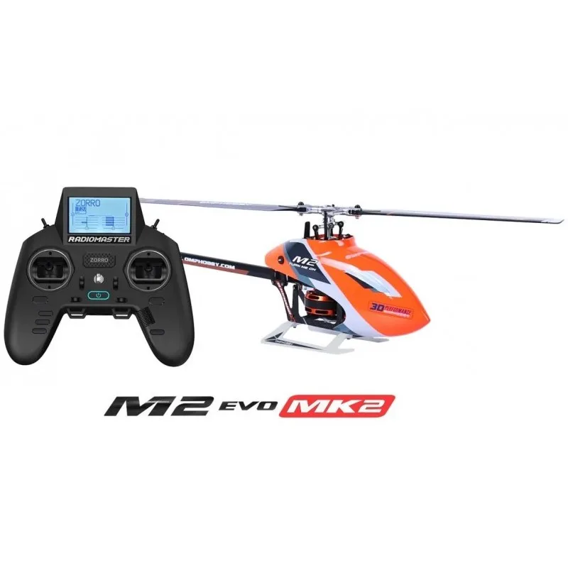OMP M2 EVO MK2 RC 3D vrtulník Heli-RTF oranžová