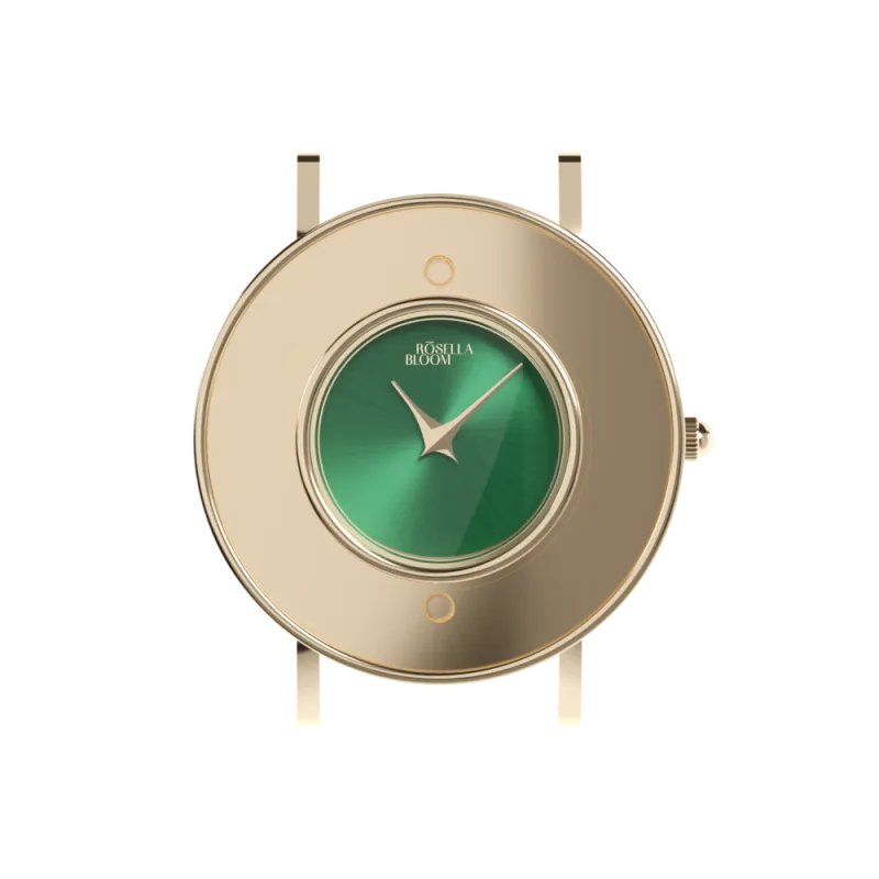 Zlaté pouzdro/zelený číselník RBG14C819-17XS