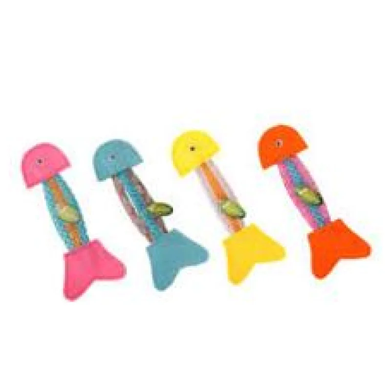 Ryba s rolničkou, mix barev 14,5cm