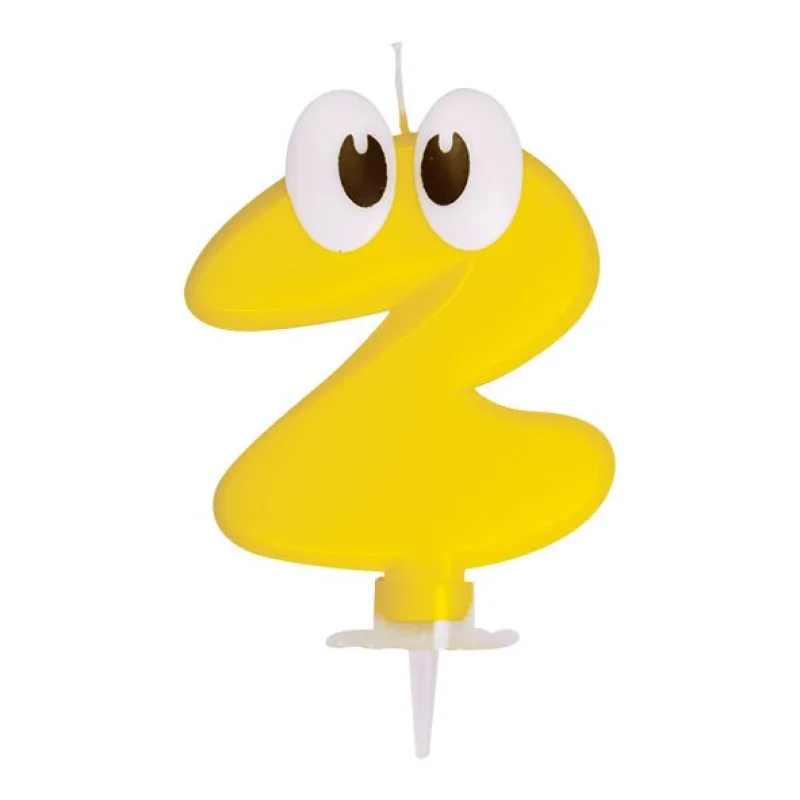 Číslová svíčka se stojánkem (2) 80 mm [1 ks] (37302)